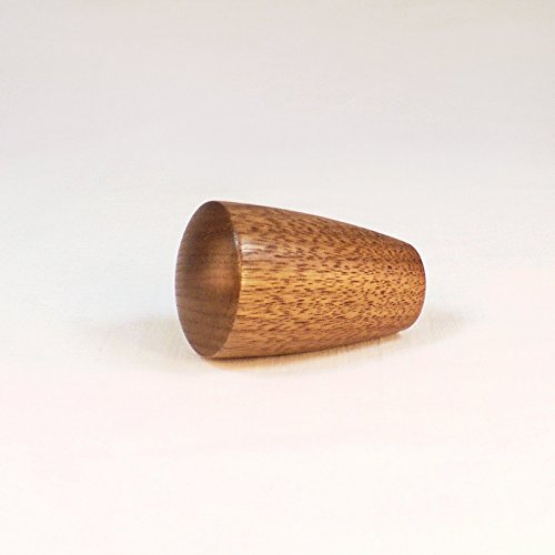 Lamp Finial, Black Walnut, Dome Pattern 7