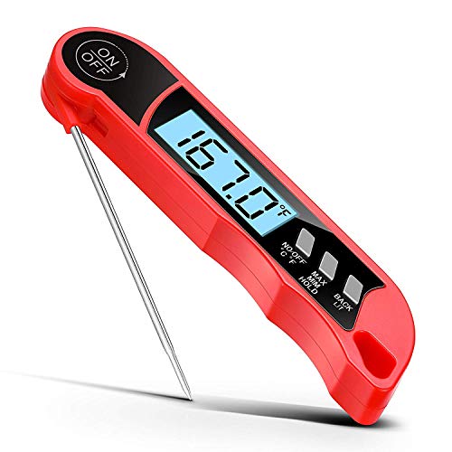 Meat Thermometer, Trofoty Instant Read Digital Meat Thermometer Smart Lcd Display Kitchen Cooking Food Candy BBQ Grill Coffee Milk and Bath Water Temperature Thermometer - Thumbnail 7