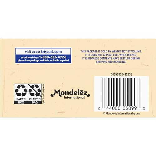 TRISCUIT CRACKED PEPPER & OLIVE OIL WHOLE GRAIN WHEAT CRACKERS, 8.5 OZ