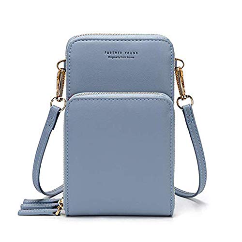 image for Valentoria Womens Small Leather Crossbody Phone Purse Shoulder Bag Tra