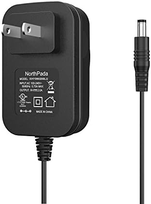 NorthPada UL Listed 9V Power Supply AC Charger Adapter for D'Addario / Planet Waves / Guitar Effect Pedal / Casio Piano Keyboard SA76 Replacement ADE95100LU