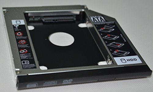 Deyoung 2nd HDD SSD Hard Drive Caddy Adapter For HP EliteBook 6930p 8440p 8530p 8540p with Original Faceplate / Bezel and Mounting Bracket