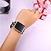 Bandmax Fabric Replacement Strap Compatible Apple Watch, Bandmax Stainless Steel Metal Clasp Buckle Comfortable Denim Fabric Watch Band Compatible Apple Watch Series 3/2/1(Leopard Pattern 38MM)
