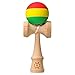 Kendama USA - Tribute Kendama - Rasta Red Yellow Green - Silk Matte