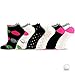 TeeHee Women's Golf Socks No Show Socks 6-Pairs Assorted (Golf Ball Dot)
