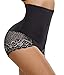 Nebility Women Butt Lifter Shapewear Seamless Hi-Waist Tummy Control Body Shaper Panty Black