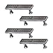 Ace HDL-10120 Harley Davidson Name Plate Cast Metal Drawer Pull - Quantity 4