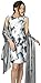 BlackButterfly Satin Shawl Bridesmaid Wedding Wrap Scarf (Silver)