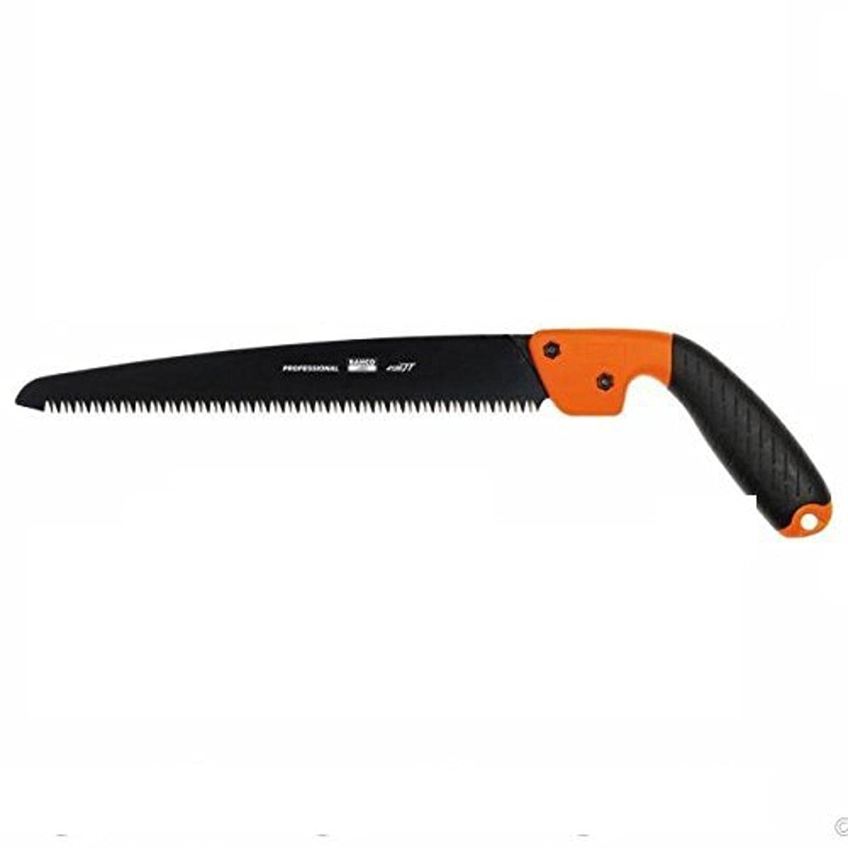 Bahco 4124-JT-H 7 TPI Pruning Saw with Safety Holster, Black/Orange, 240 mm