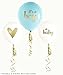 Balloon Crafts Gold Boy Baby Shower Balloons (set of 3) –white and blue Oh Baby, It’s a Boy- Baby Announcement, Gender Reveal Party, Birthday Decorations