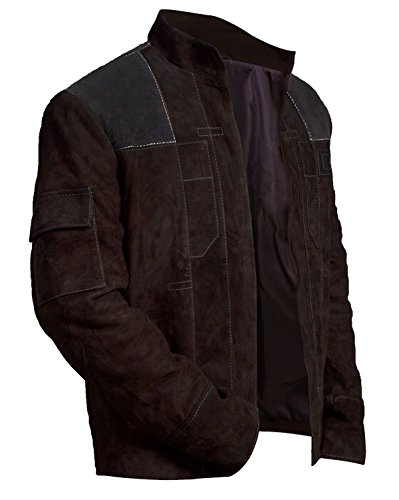 CHICAGO-FASHIONS Star Hero Wars Suede Leather Han Space Warrior Solo Jacket - Thumbnail 2