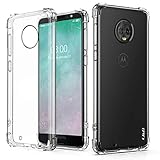 J&D Case Compatible for Moto G6 Case, [Corner Cushion] [Ultra-Clear] Shock Resistant Protective Slim TPU Bumper Case for Motorola Moto G6 Bumper Case - [NOT for Moto G6 Plus/G6 Play] - Transparent