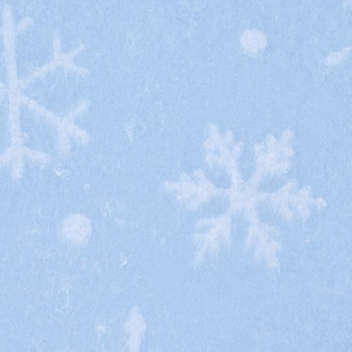 Watermarked Snowflakes White on Light Blue Christmas suttons Printed Patterned Tissue Wrapping Paper Luxury 5 Sheets