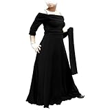Evanese Women's Plus Size Formal Long Evening Dress 3/4 Sleeves and Side Flare 2X. Black