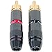 GLS Audio RCA Plugs 24K Gold Speaker Plug - 8 Pack