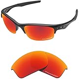 Tintart Performance Replacement Lenses for Oakley Bottle Rocket Sunglass Polarized Etched-Fire Red
