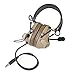 IRON JIA'S Hunting Headset Shooting Tactical Earmuffs Aviation headphone Noise Canceling Hearing Protection NATO plug (Desert)