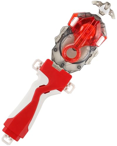 Bey X Launcher and Grip, BX String Launcher Left Spin DB Layer System Compatible with BX Left Turn Bey Burst Series (Black-Left)
