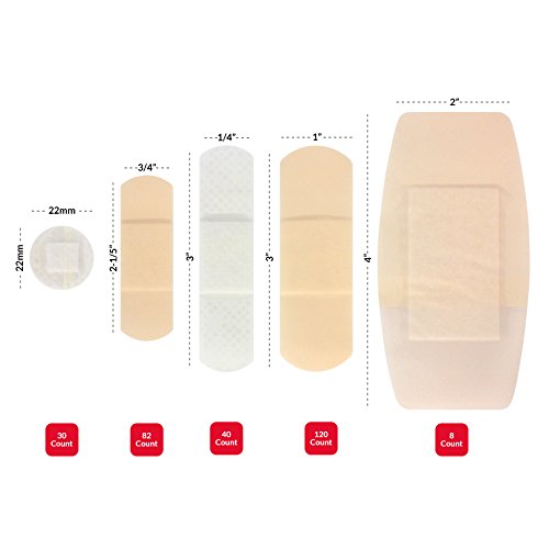 Ever Ready First Aid Quality Adhesive Bandages, Variety Pack of 280 Assorted Bandages - //coolthings.us