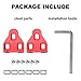 Inkesky Bike Cleats Compatible with Look Delta 9 Degree Float – for Spin & Road Shoes – Redthumb 3