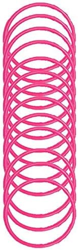12 Pack of Gummy Bangle Bracelets Parties Fancy Dress Accessory - Multi Colours Available