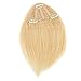 BEAUTY PLUS Clip in Bangs Real Human Hairpieces for Beauty Ladies (613# Bleach Blonde)