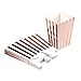 Simla Decor 24pcs Rose Gold Popcorn Box Party Favor Boxes Bakery Box for Treats Birthday Party Bridal Shower Movie Night Sleepover Party Baby Shower in Chevron and Stripe