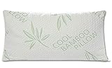 Handua Premium Adjustable Loft - Certipur Cross-Cut Memory Foam Pillow with Washable Removable Cooling Bamboo Derived Rayon Cover - King Size