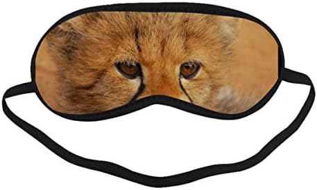 Coolstuffs Cheetah Baby Funny Sleeping Mask Single Strap Super Soft Sleeping Eye Cover Comfortable Customized