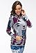 FanShou Women Plus Size Long Sleeve Hoodie Printed Hooded Sweatshirt Pullover