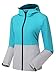 ZSHOW Women's Super Lightweight Packable Windbreaker Contrast Color UV Protect Windproof Jacket With Hood