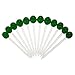 Global Decor 1675 12-Piece Glass Olive Pick Set