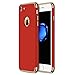 RANVOO iPhone 7 Case, Slim Fit Thin Hard Stylish Cover 3 in 1 Detachable Case, RED [Clip-ON Series]
