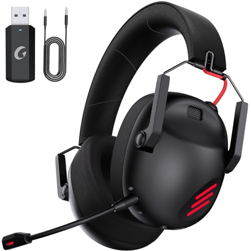 Wireless Gaming Headset for PC, PS5, PS4, Mac, Nintendo Switch