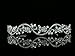 Bridal Flower Rhinestones Crystal Wedding Headband Tiara (Faux Pearl Silver Plated)