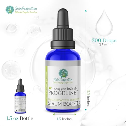 Skin Perfection Firming Serum Booster with Progeline Peptide Repair Serum Neck and Face Progeline Cream Upgrade Trifluoroacetyl Tripeptide-2 Anti-aging Diy .5 Fl Oz