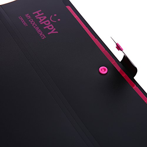 image for IDOMIK Expanding File Folders 12 - Pocket, Accordion Document Organize