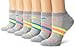 Saucony Women's 6 Pack Performance Arch Stripe No Show Socks