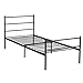 GreenForest Metal Bed Frame Twin Size, Two Headboards 6 Legs Mattress Foundation Black Platform Bed Frame Box Spring Replacement for Boys Kids Adult Bedroom
