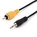 Yeworth 3.5mm 1/8 inch Mono Male Plug to RCA Male Jack Audio Cable Cord Gold Plated 1.8m (6Ft)