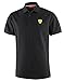 Ferrari Classic Shield Polo Shirt (Black, Large)