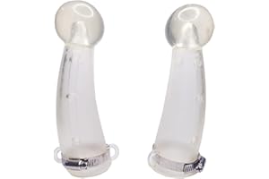 QIQIRO Small Size Silicone Goats Calf Cattle Bull Cow Horn Cover Anti-Fight Protective Cover Cow Horn Protector Round Cornered With