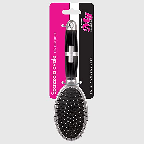 La Briantina Oval Detangling Massage Hair Brush for Silky Smooth Hair with Pad