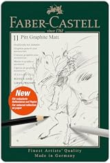 Faber-Castell Pitt Graphite Matt Pencil Tin 11 Matt Graphite for Drawing view 2