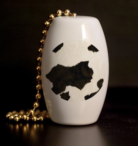 Gotham Decor Cow Hide Print Fan/Light Pull