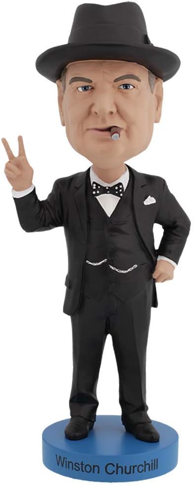 Royal Bobbles Winston Churchill V2 Bobblehead, Grey, M