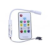 ALITOVE Wireless Mini RF LED Remote Controller 14Key 300 color modes SP103E for DC 12V input WS2812B WS2811 Magic Dream Color LED Strip Module Pixels Light Lamp