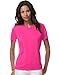 Hanes Sport Women's Cool DRI Performance V-Neck Tee,Neon Pink,Large