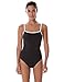 SYROKAN Women's Sleek Solid Elite Training Sport Athletic One Piece Swimsuit Multicoloured #5 34 Inch