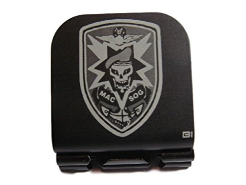MAC SOG Patch Vietnam Laser Etched Hat Clip Black